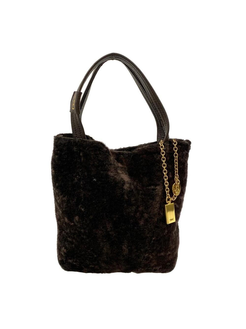 Chloe Spin Small Tote Bag Dark Brown #344939C88B